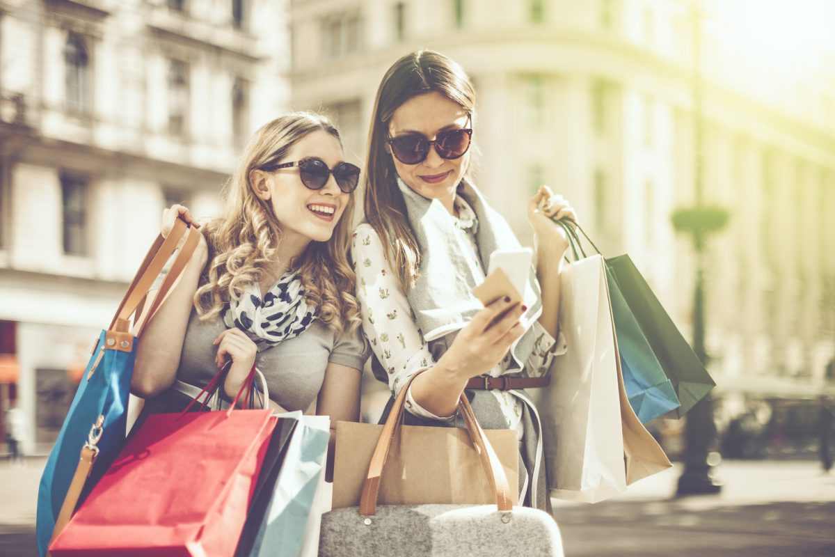 Women shopping